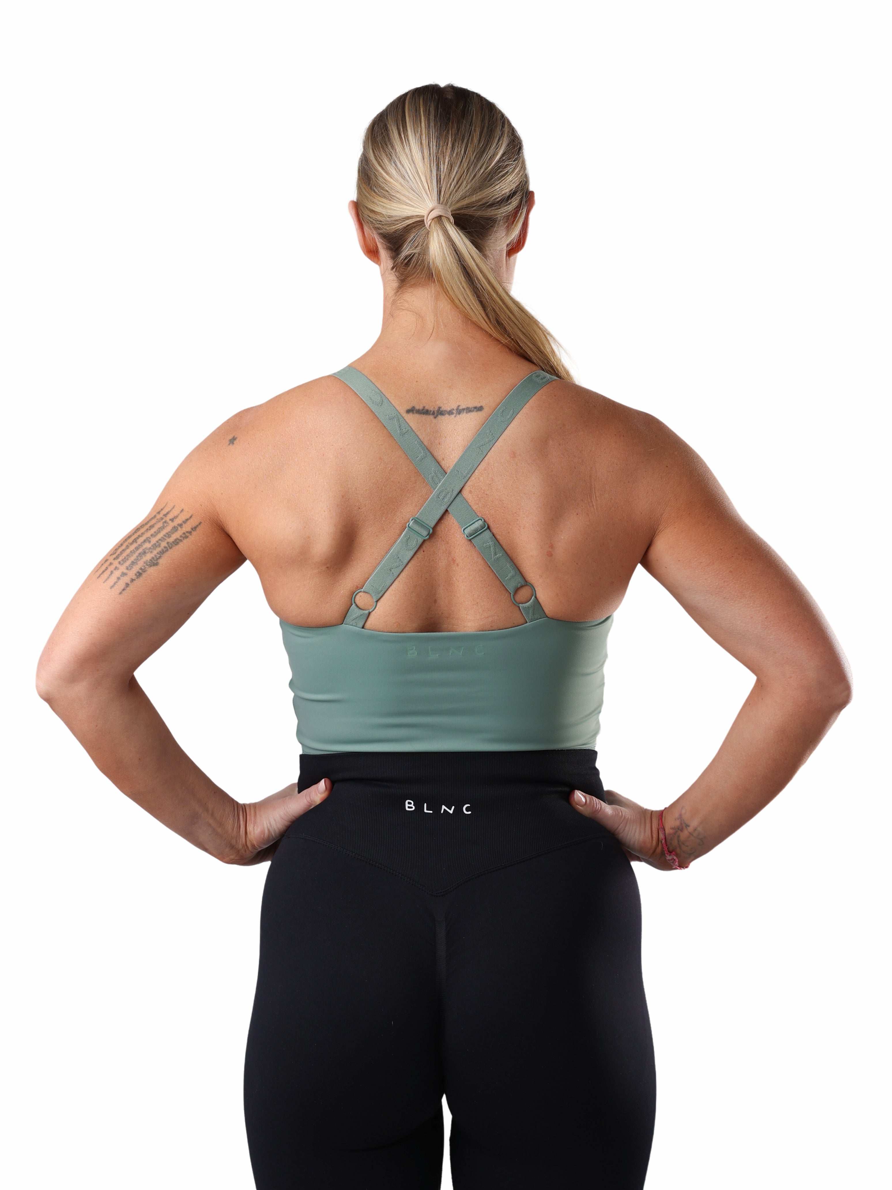 Cross Back BLNC Top Spring Green Shapeuupse