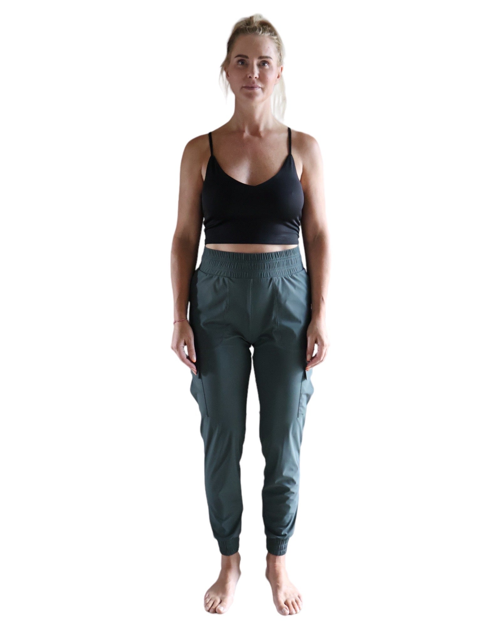 Green Everyday Pants med lårficka Wearbalance