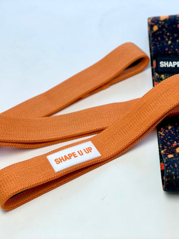 Orange splash - Longband medium + miniband medium med större omkrets Shapeuupse
